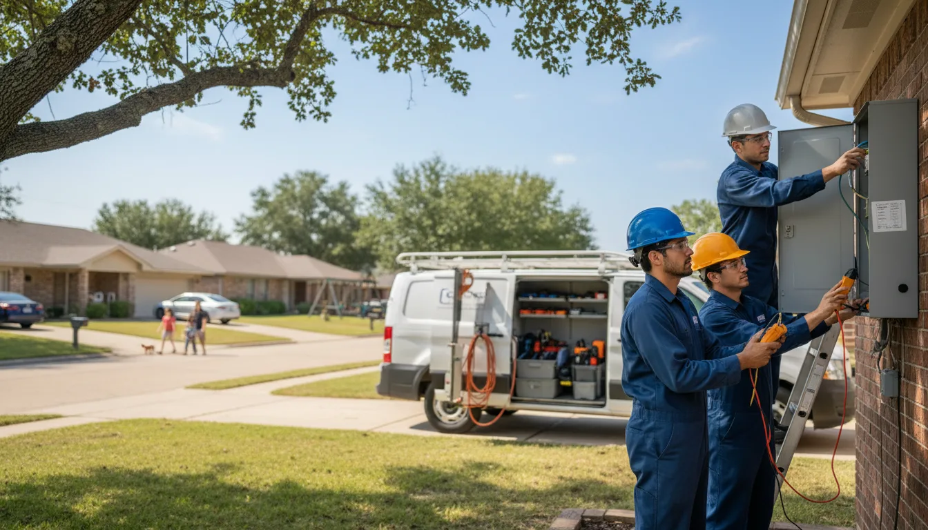 Certified electrician providing emergency electrical services in Henderson, NE